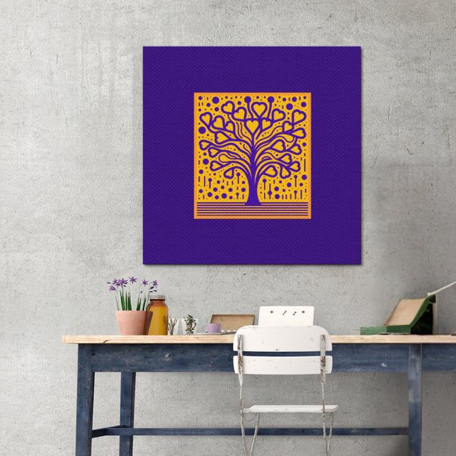 Livets träd Art-utskrift för Heart Blommar Poster (Skapare uppladdad)