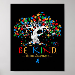 Livets träd Autism Awareness Month Puzzle Asd Sup Poster