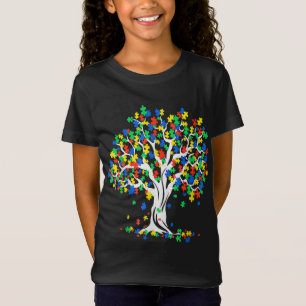 Livets träd Autism Awareness Month Tee Funny ASD