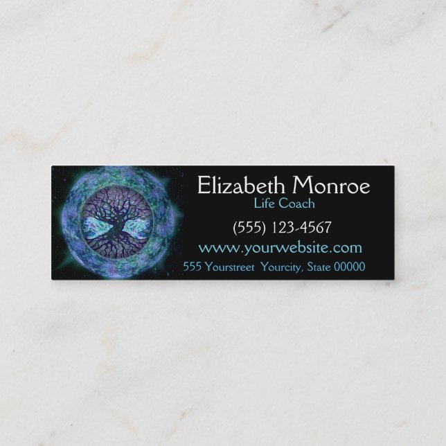 Livets träd av Amelia Carrie Mini Visitkort (Baksida)