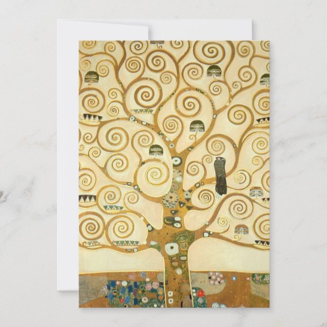Livets träd av Gustav Klimt (Framsida)