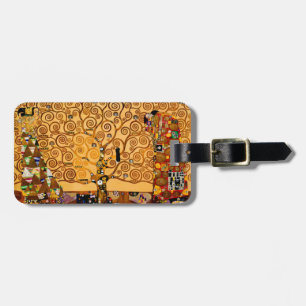 livets träd av Gustav Klimt Fine Art Bagagebricka
