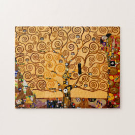 Livets träd av Gustav Klimt Fine Art Pussel