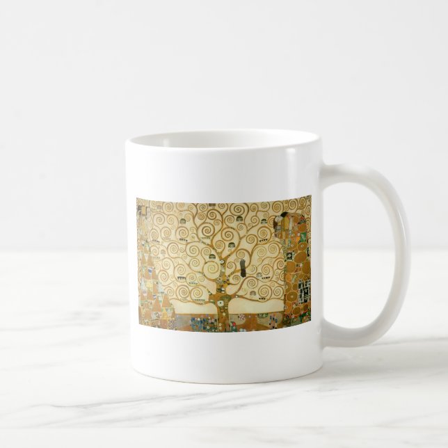 Livets träd av Gustav Klimt Kaffemugg (Höger)