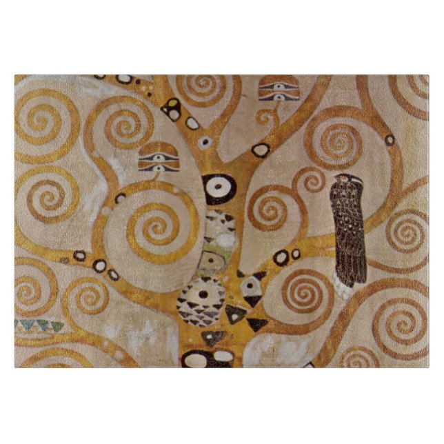 Livets Träd av Gustav Klimt, Stilisert Jugendstil (Framsidan)