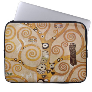 Livets Träd av Gustav Klimt, Stilisert jugendstil Laptop Fodral