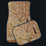 Livets träd av Gustav Klimt, Stylized Art nouveau Bilmatta<br><div class="desc">Livets träd (1905-1911) av Gustav Klimt. Livets träd är en vintage-Art nouveau-målning där kunskapens träd ifrågasätter den svarta fågel som ber, dödssymbolen. Den normala livscykeln enligt Freud och Klimt. Stoclet Frieze är en serie symbolpaneler och Gustav Klimts sista underbara verk. De var målade i matsalen i Palais Stoclet i Bryssel...</div>