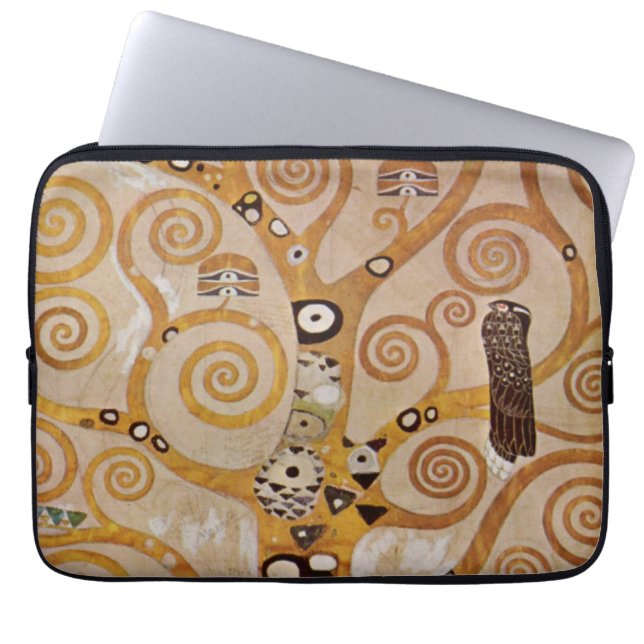 Livets träd av Gustav Klimt, Stylized Art nouveau Laptop Fodral (Framsidan)