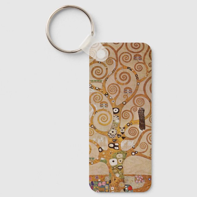Livets träd av Gustav Klimt, Stylized Art nouveau Nyckelring (Framsida)