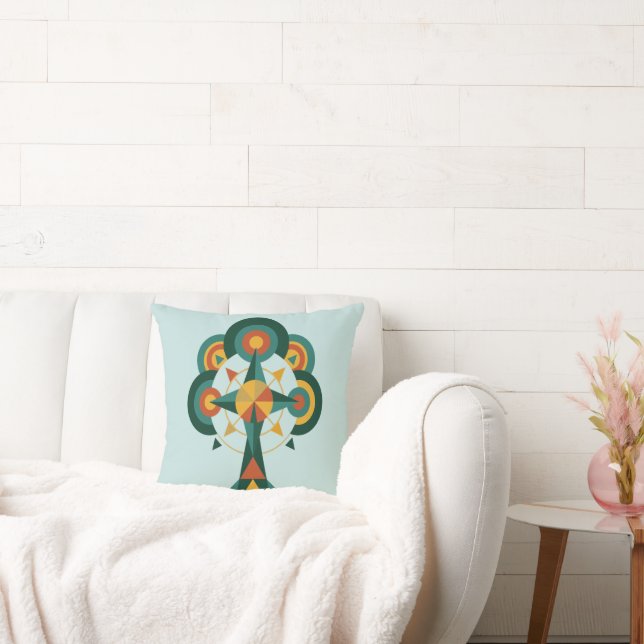 Livets träd Boho Mandala konst Kudde (Soffa)