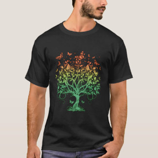 Livets träd Butterfly Natature Älskare Conservatio T Shirt