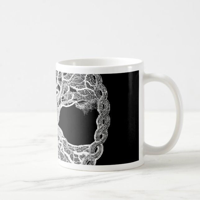 Livets träd cirklar av liv kaffemugg (Höger)