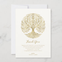 Livets träd Cream & Guld Celtic Tack