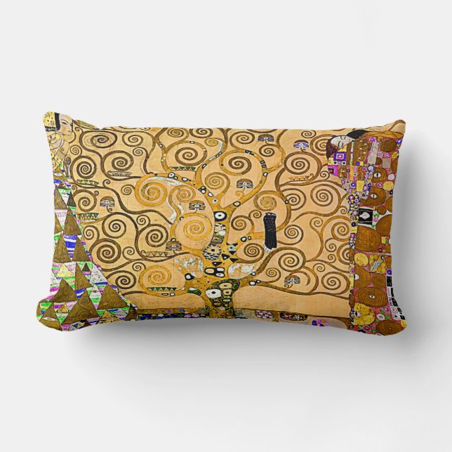 Livets träd dämpar lumbarkudde (Framsida)