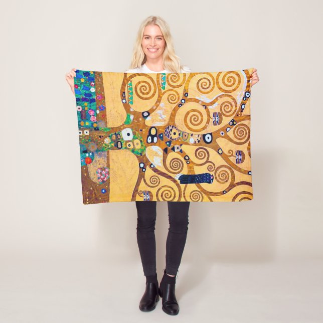 Livets träd (detalj), Klimt Fleecefilt (På plats)