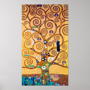 Livets träd (detalj), Klimt Poster