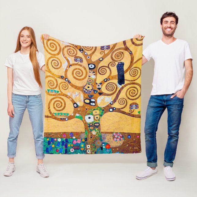 Livets träd (detaljer), Klimt Fleecefilt (På plats)