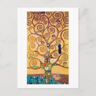 Livets träd (detaljer), Klimt Vykort