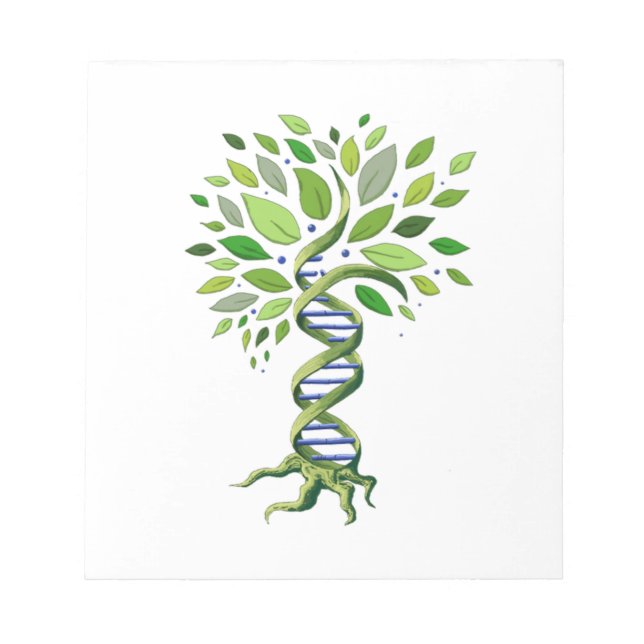 Livets träd DNA Genetics Biology Environment Anteckningsblock (Framsida)