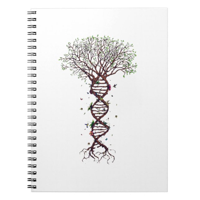 Livets träd DNA Genetics Biology Environment Anteckningsbok (Framsidan)