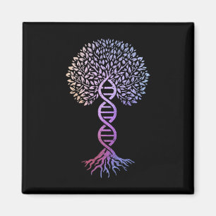 Livets träd Dna Science Genetics Earth Day Geneal Magnet