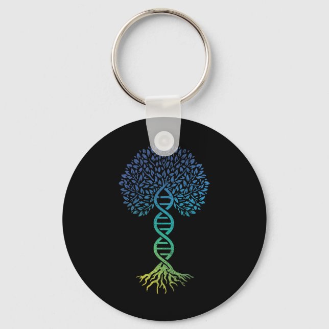 Livets träd Dna Science Genetics Earth Day Geneal Nyckelring (Framsida)