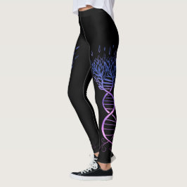 Livets träd DNA Strand Genealogy Träd Leggings