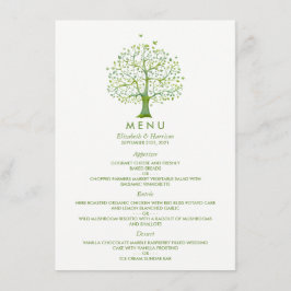 Livets träd, Elegant bröllop Menu Meny
