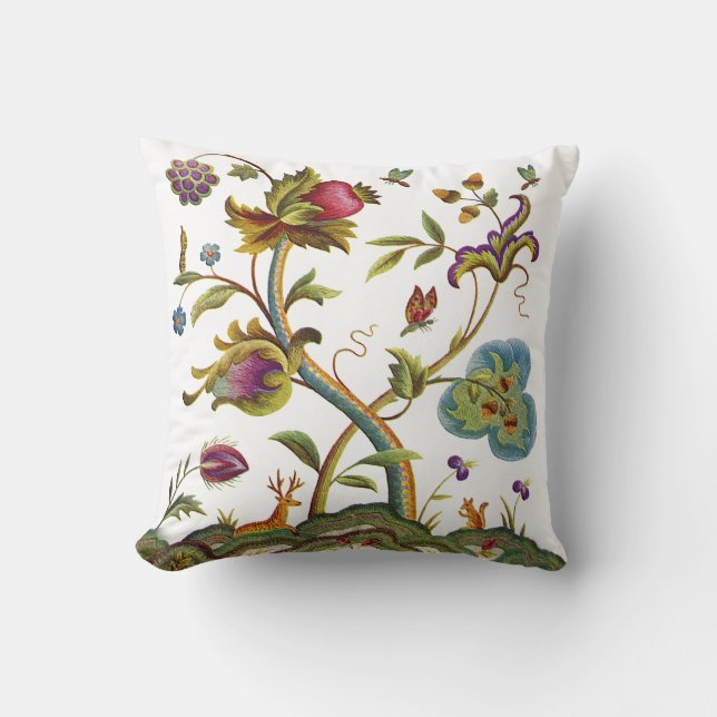 Livets träd Faux Embroized Pillow Kudde (Framsida)