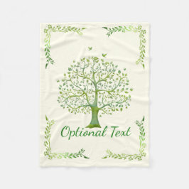 Livets träd fleecefilt