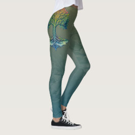 Livets Träd Förskjutande Gryning Leggings