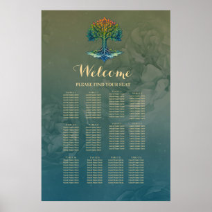 Livets Träd Förskjutande Gryning Poster