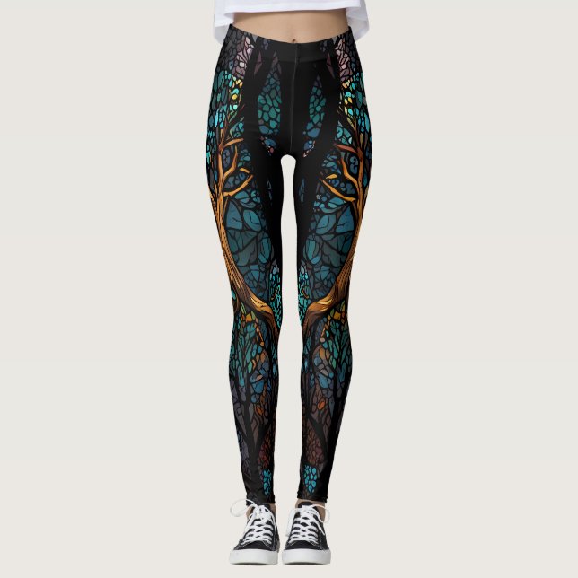 Livets träd Girl Power Leggings (Framsida)
