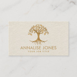 Livets träd - Golden Löv Visitkort