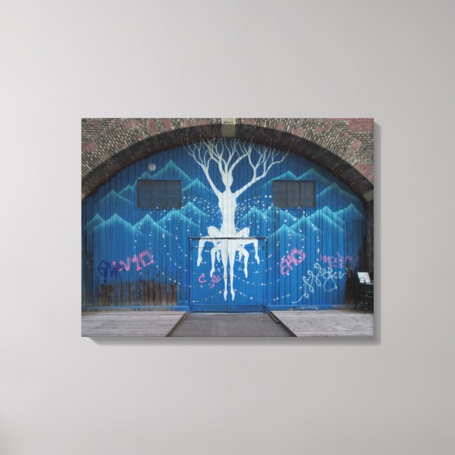 Livets träd Graffiti Canvastryck (Framsida)