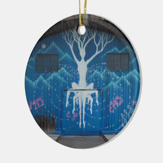 Livets träd Graffiti Julgransprydnad Keramik