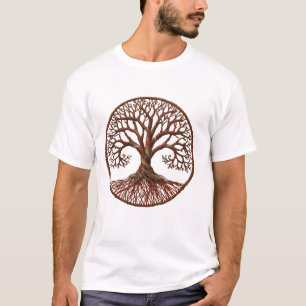 Livets Träd Grafisk T-Shirt - Konstnärlig Keltisk