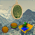 Livets träd Greenery Guld Foliage Guldpläterat Halsband<br><div class="desc">Livets träd är en symbol för ett nytt liv och ett innerst av optimism och positiva visioner. Fånga detta odödliga tecken i det prydnadsföremål som förmedlar brans vilja och hälsa. Den är lämplig för ett stort antal firande. Bilden har gyllene löv i ett halsband i guld. Perfekt på Mors dag,...</div>