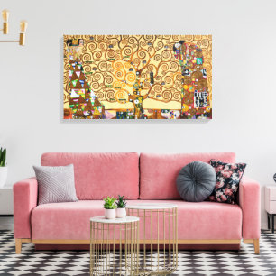 Livets träd Gustav Klimt Canvastryck