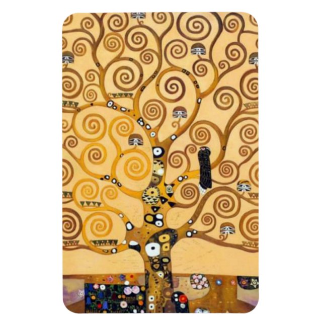 Livets träd Gustav Klimt Magnet (Vertikal)