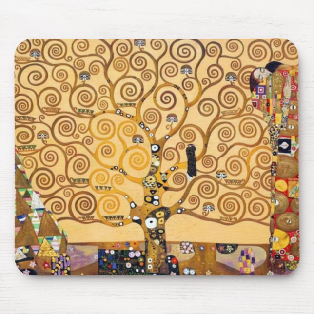 Livets träd Gustav Klimt Musmatta (Framsidan)