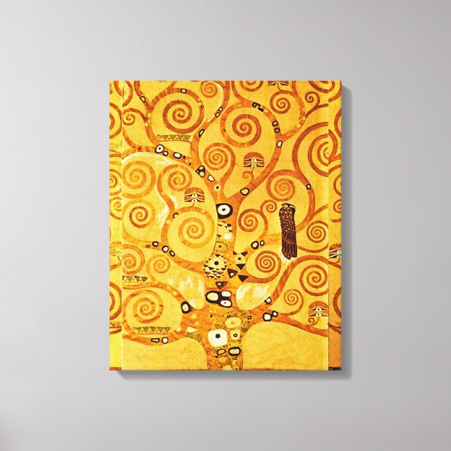 Livets träd Gustav Klimt Nouveau Canvastryck (Framsida)