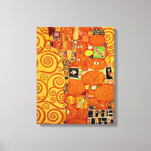 Livets träd Gustav Klimt Nouveau Canvastryck (Framsida)