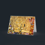 Livets träd Gustav Klimt Nouveau Kort<br><div class="desc">Livets träd (1909) är en vacker målning av Wiens sekreterare Gustav Klimt. Hans konst är känd för att måla med ren guld och är vibrerande och roligt. Livets träd är en klassisk art nouveau-målning.</div>
