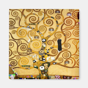 Livets träd Gustav Klimt Nouveau Magnet