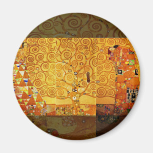Livets träd Gustav Klimt Nouveau Magnet