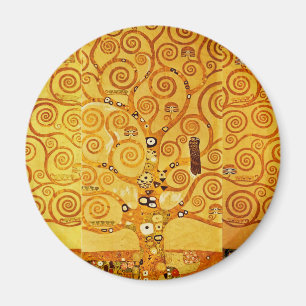 Livets träd Gustav Klimt Nouveau Magnet