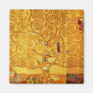 Livets träd Gustav Klimt Nouveau Magnet