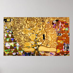 Livets träd Gustav Klimt Nouveau Poster