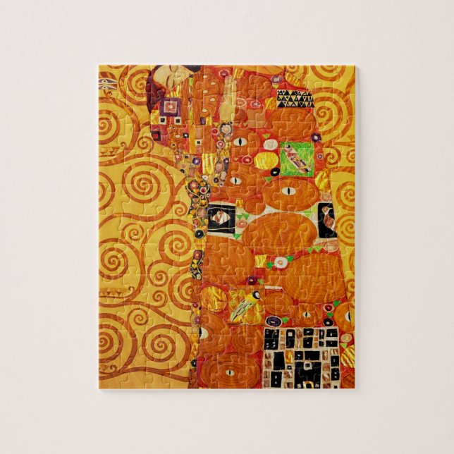 Livets träd Gustav Klimt Nouveau Pussel (Vertikal)